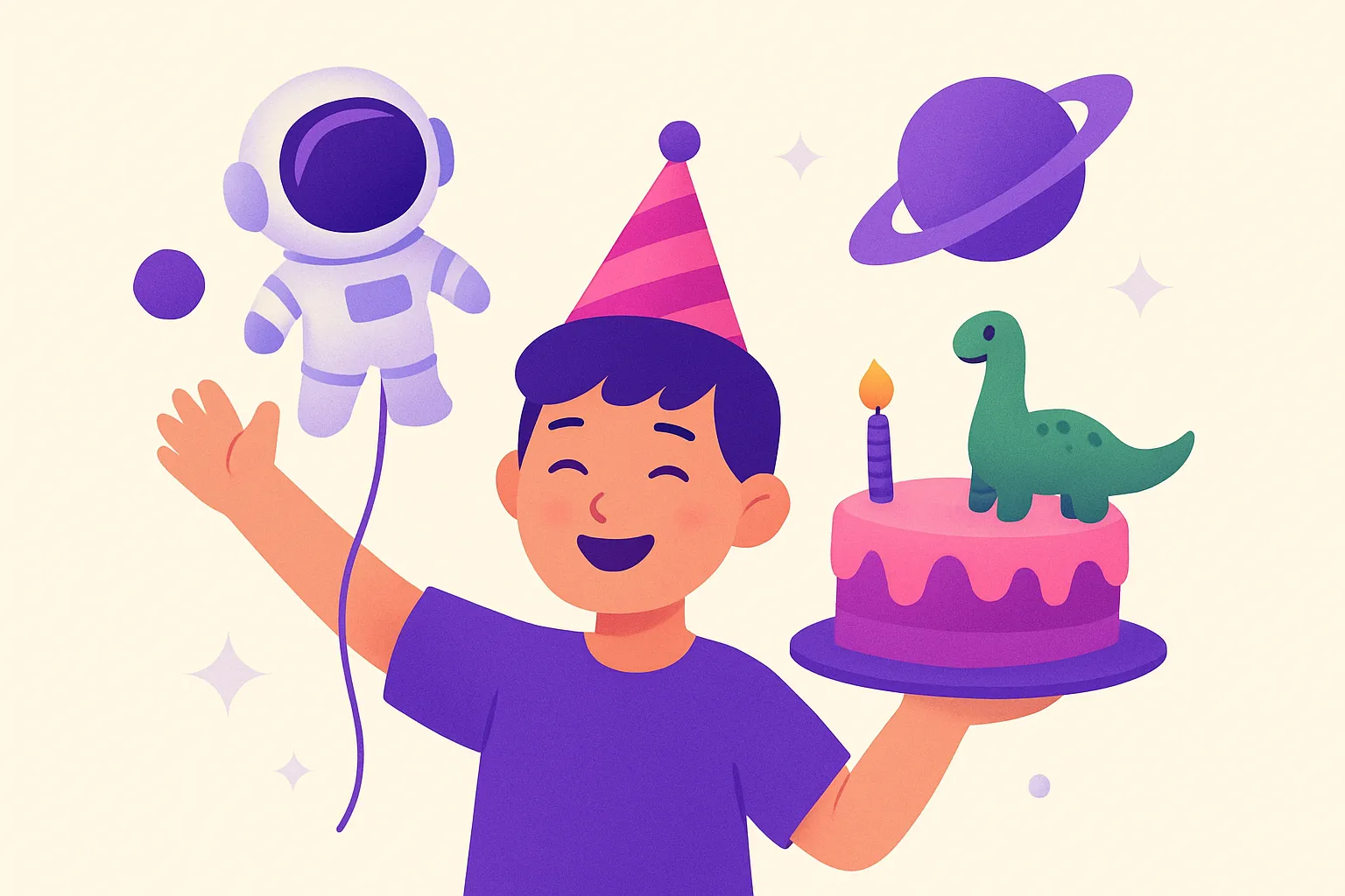Creative Birthday Party Ideas for a 7-Year-Old Who Loves Space and Dinosaurs