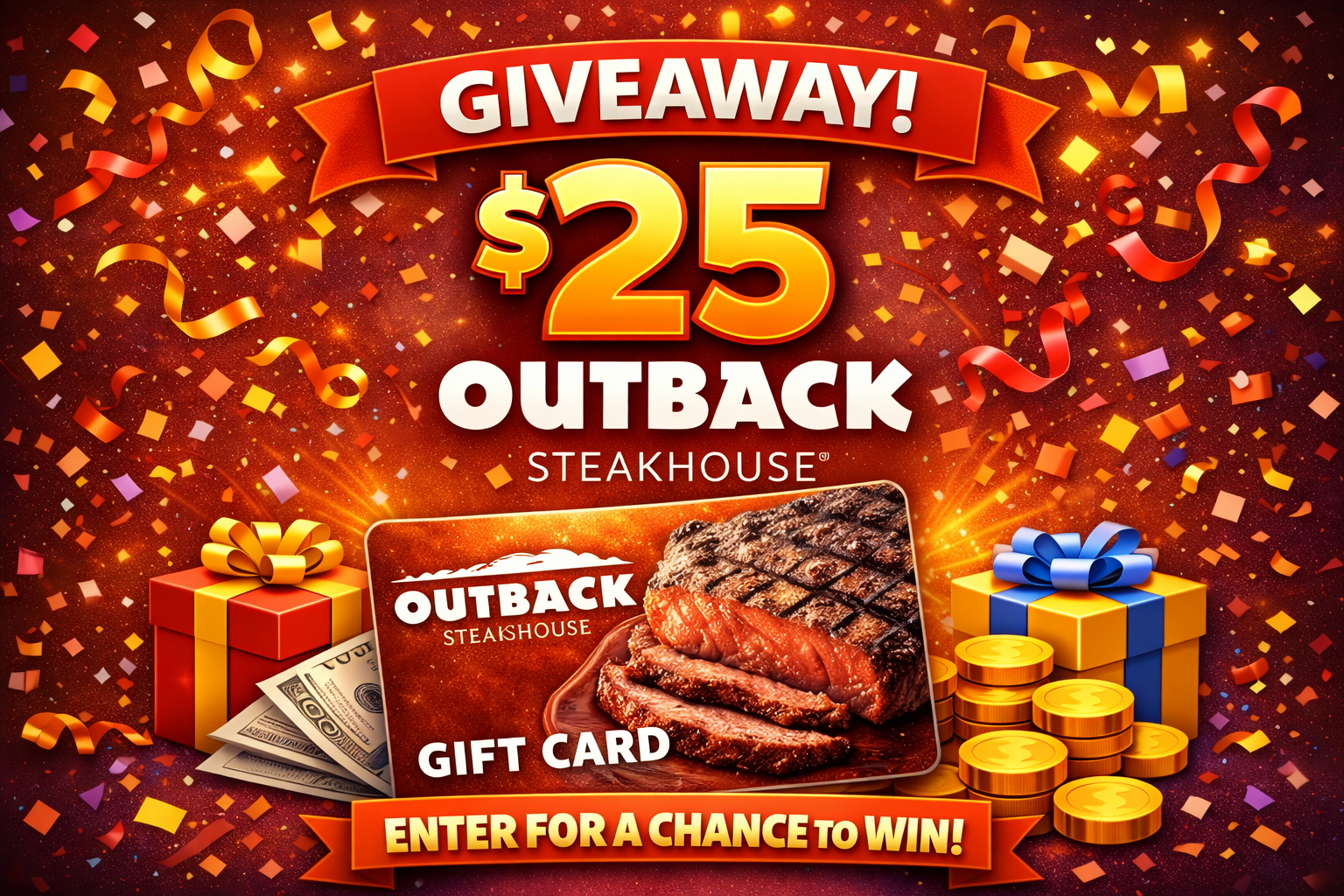 Outback Steakhouse $25 Gift Card