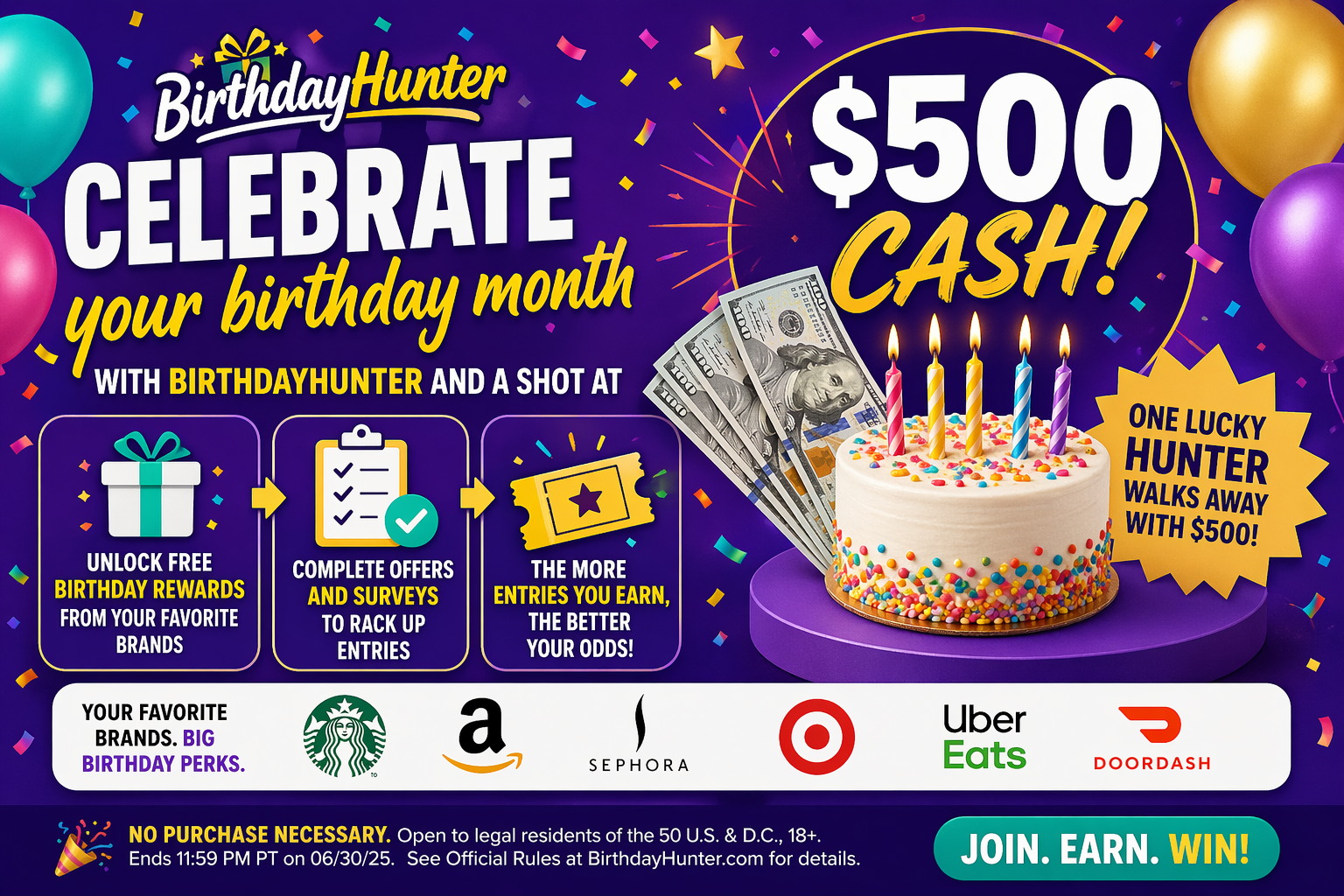 $500 Birthday Bash Giveaway