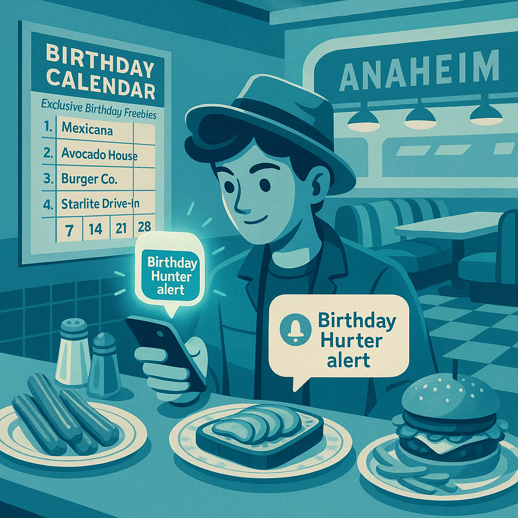 Anaheim Birthday Freebies You Can’t Miss – Get Notified with Birthday Hunter