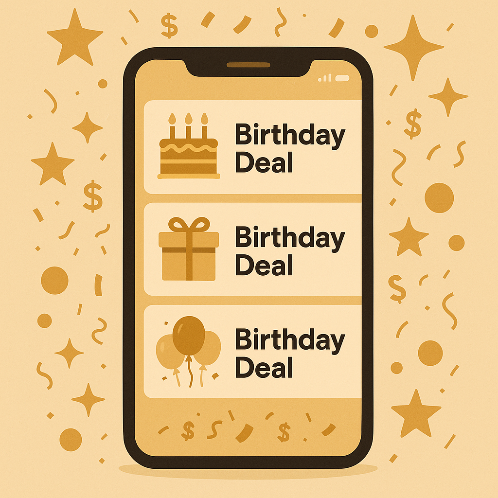 Unlock 20 Birthday Deals with Birthday Hunter's Real-Time Notifications