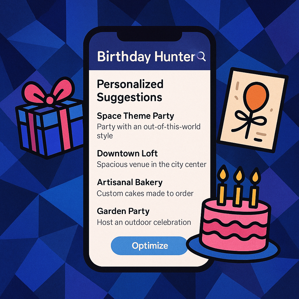 - "Optimize Your Birthday Celebrations using Birthday Hunter