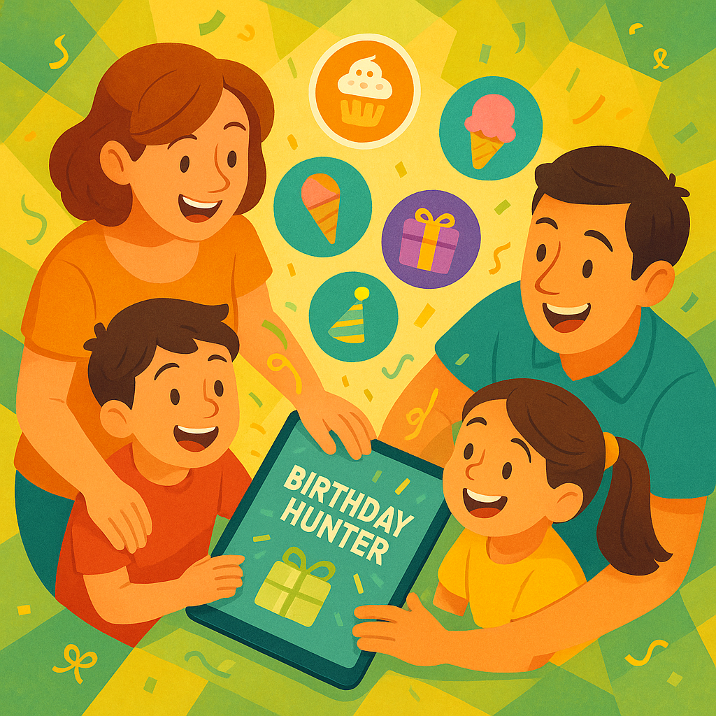 Score the Top 8 Birthday Freebies for Families Using Birthday Hunter App