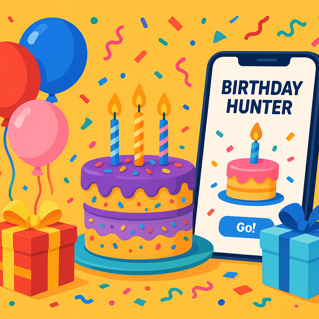 Unlocking 20 Best Birthday Deals With Birthday Hunter App"