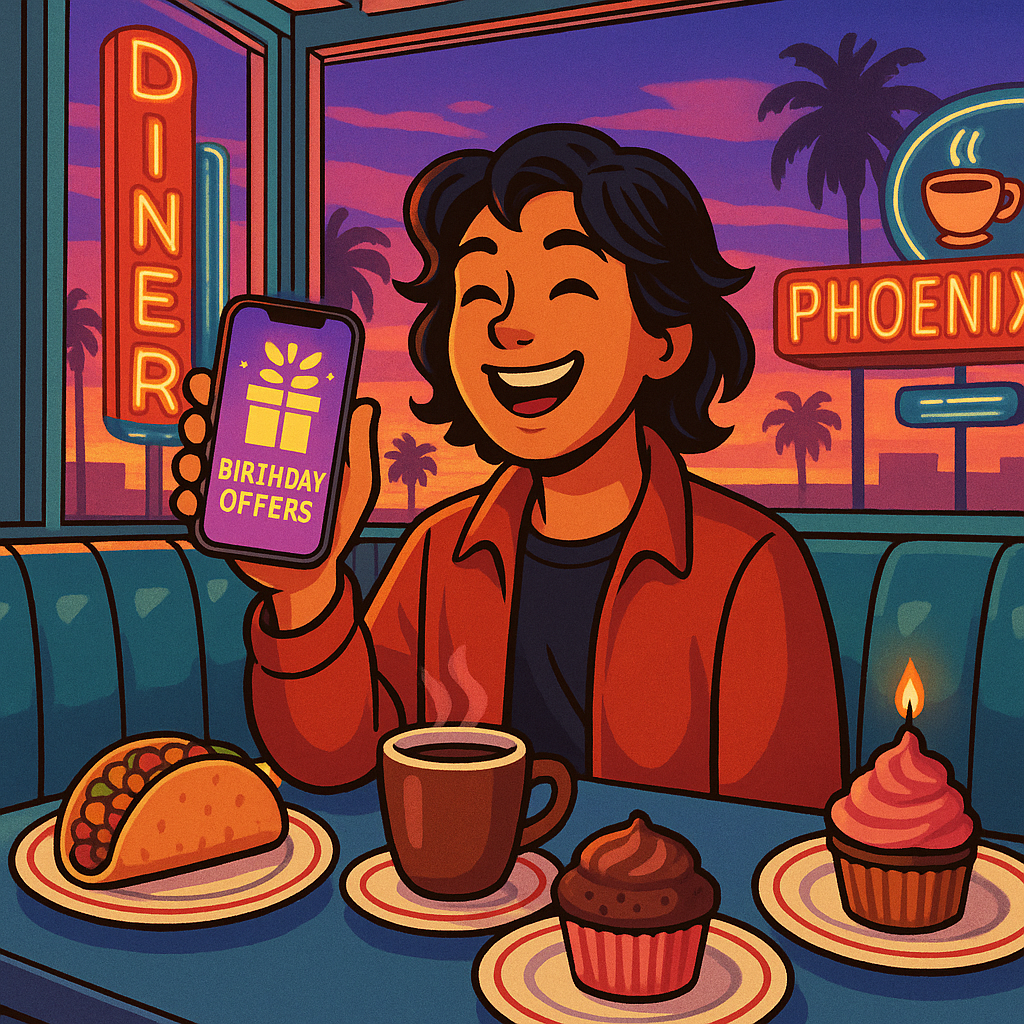 Best Birthday Freebies in Phoenix: Manage Offers with Birthday Hunter App