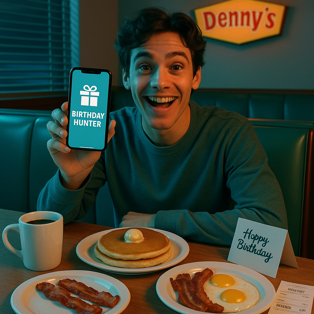 Denny’s Birthday Freebies and Discounts: Save Big Using Birthday Hunter in 2026