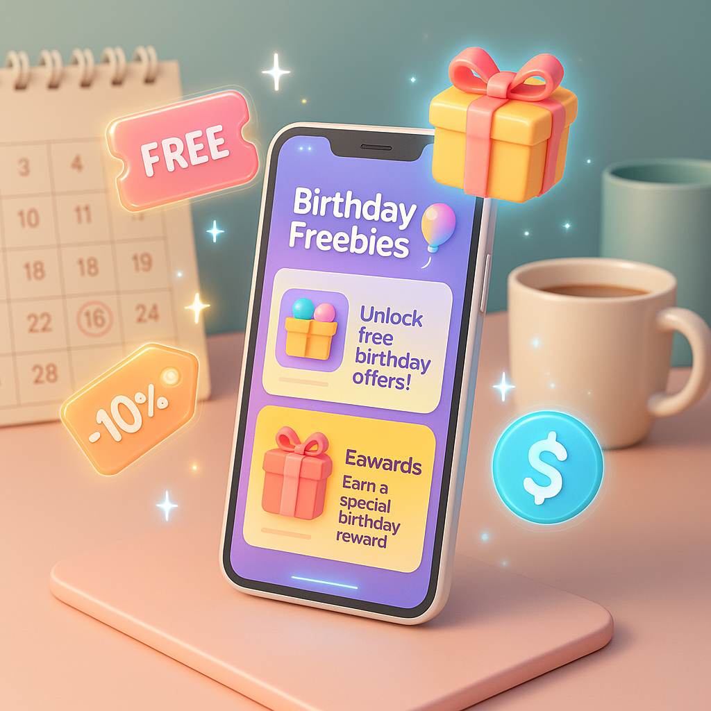- "The Secret to Optimizing Your Birthday Freebies Using Apps