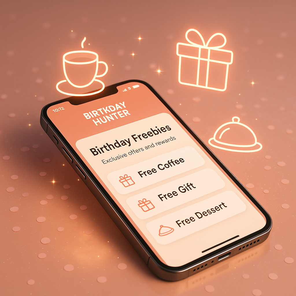 Get 10 Exclusive Freebies on Your Birthday Using Birthday Hunter App