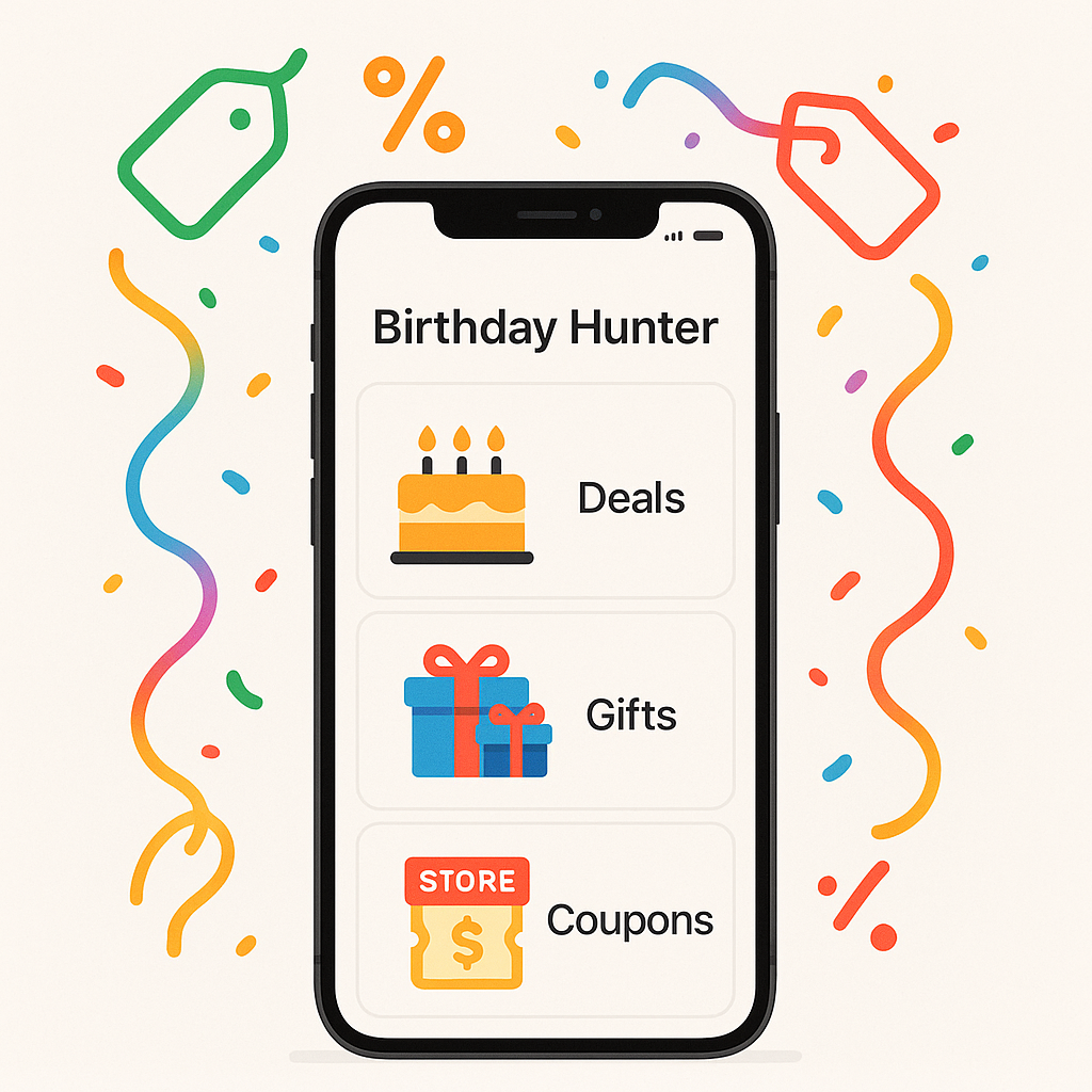 How Birthday Hunter’s iOS App Helps You Track and Redeem Birthday Deals Effortlessly