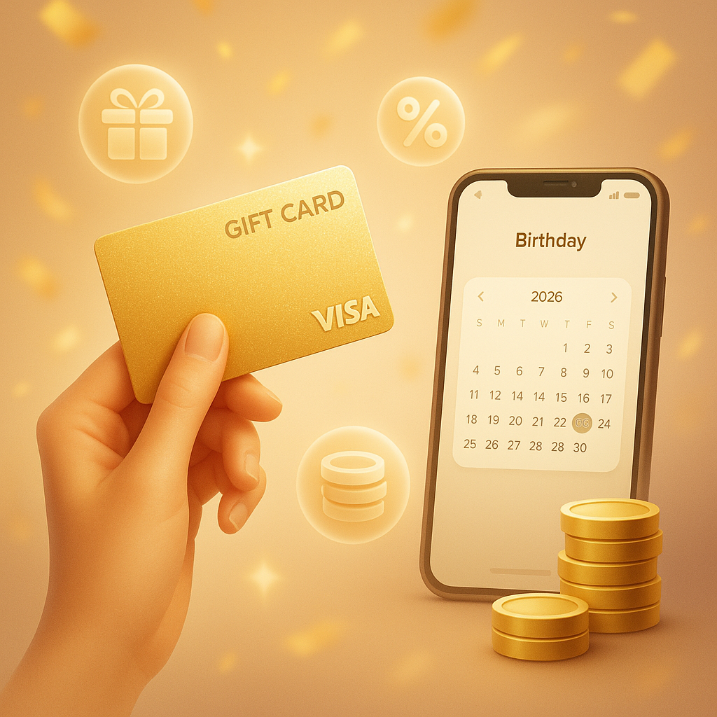 Visa Gift Cards & Reward Apps: Maximize Earnings with Birthday Hunter in 2026