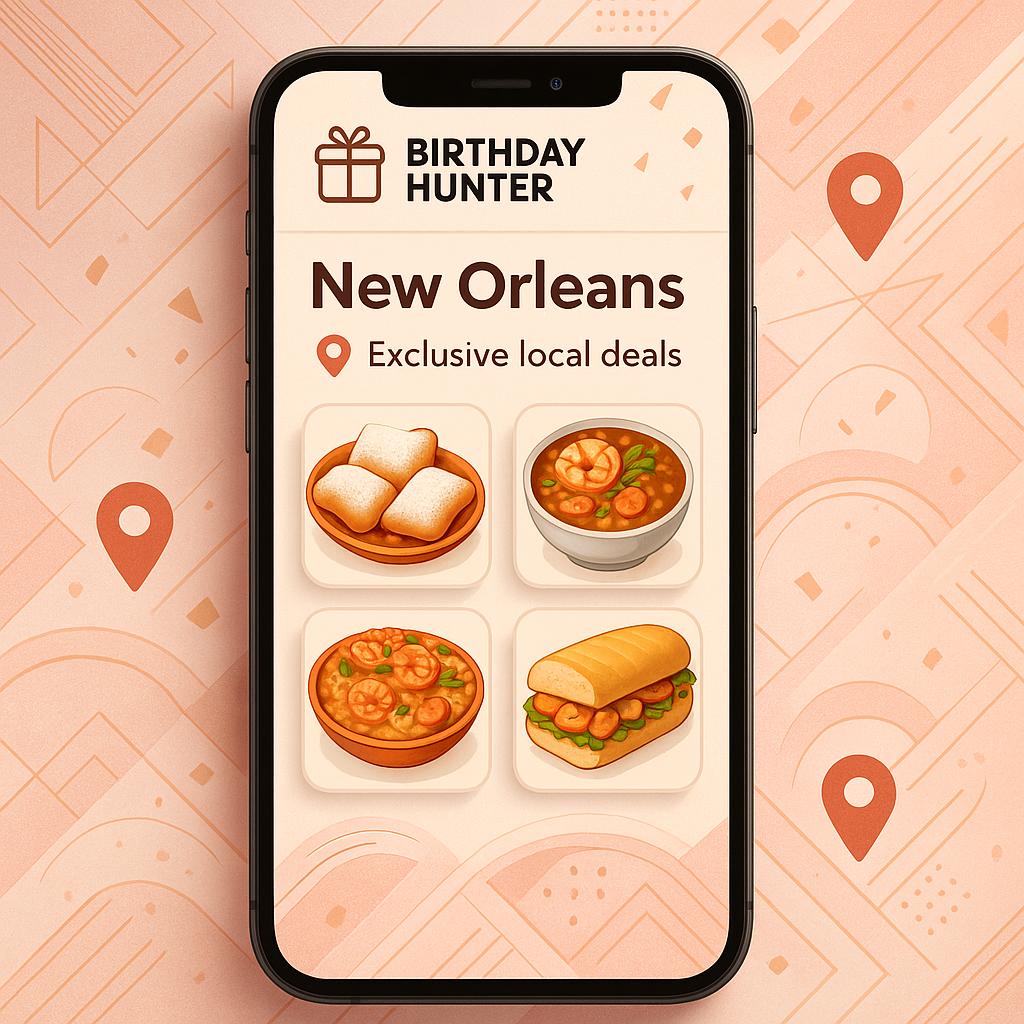 Unlock Exclusive New Orleans Birthday Deals with Birthday Hunter App